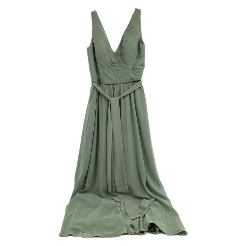 Kennedy Blue Green Sleeveless Chiffon Maxi Dress | Size 8